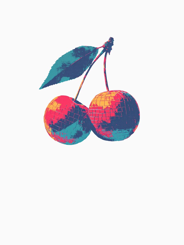 Disco Cherries – Retro Funk Fruit Illustration by CleanLineStudio