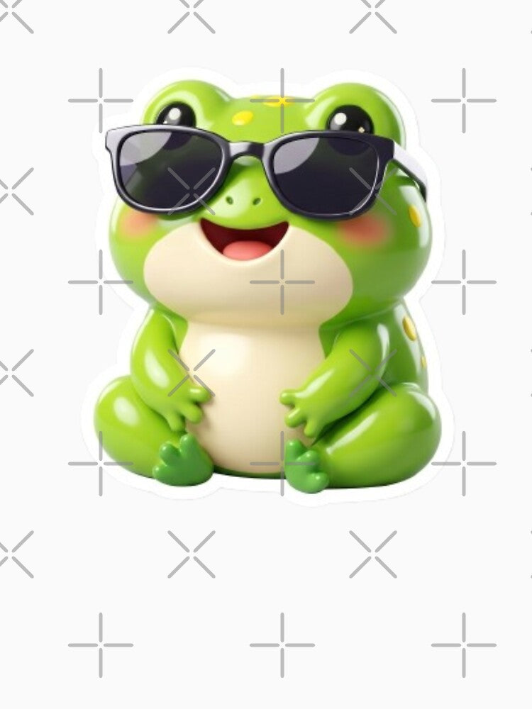 Cute Axolotl Smiling Kawaii 3D Sticker by MiniPrintMagic