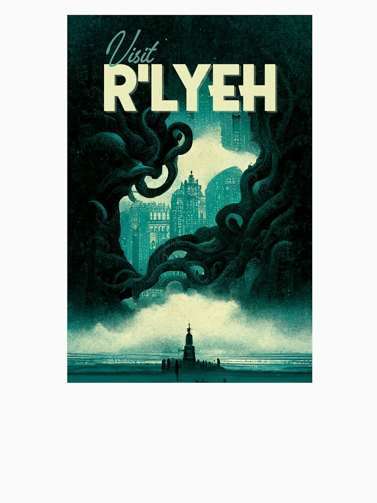 Vintage Lovecraftian Travel Poster by Wavesbender