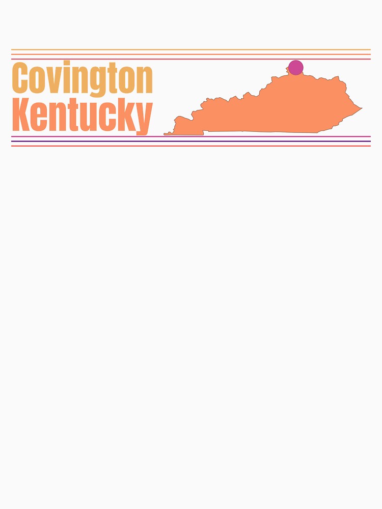Covington Kentucky City Marked On Map by TheIconSmith