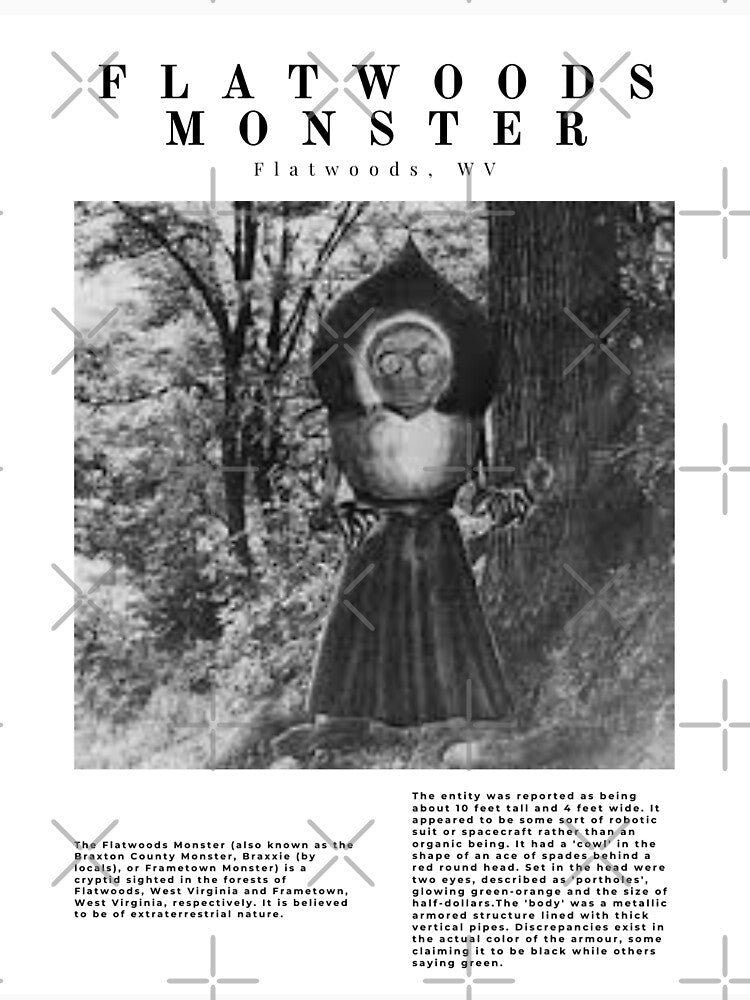 Minimalist Cryptids: Flatwoods Monster by CoraBee
