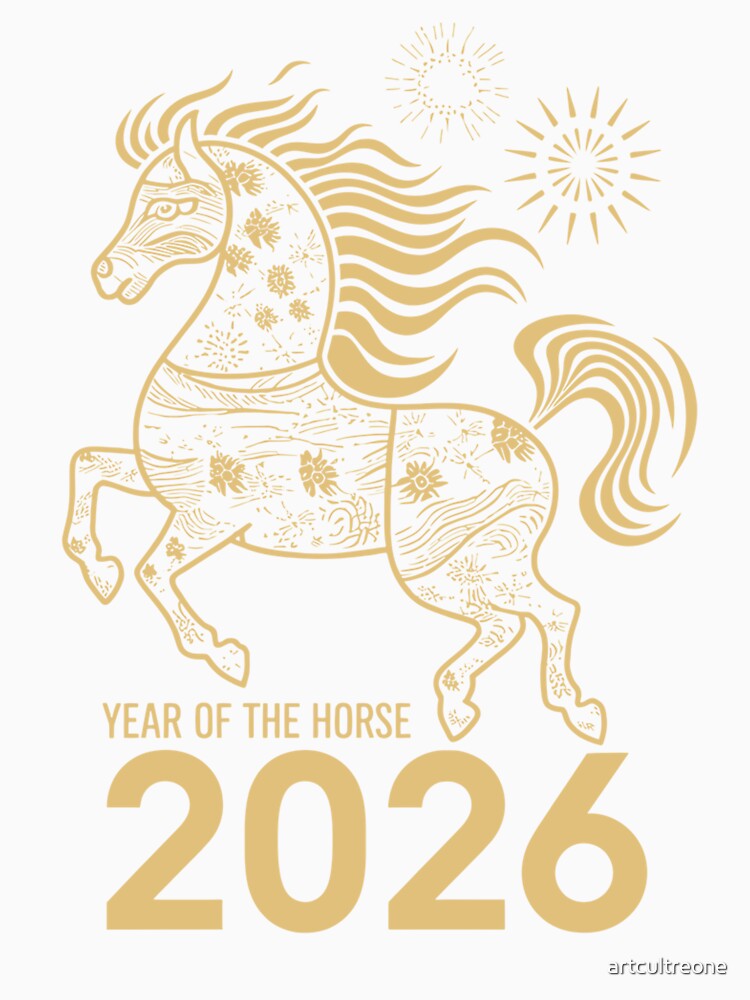 Year Of The Horse 2026 For Chinese Zodiac Fans by artcultreone