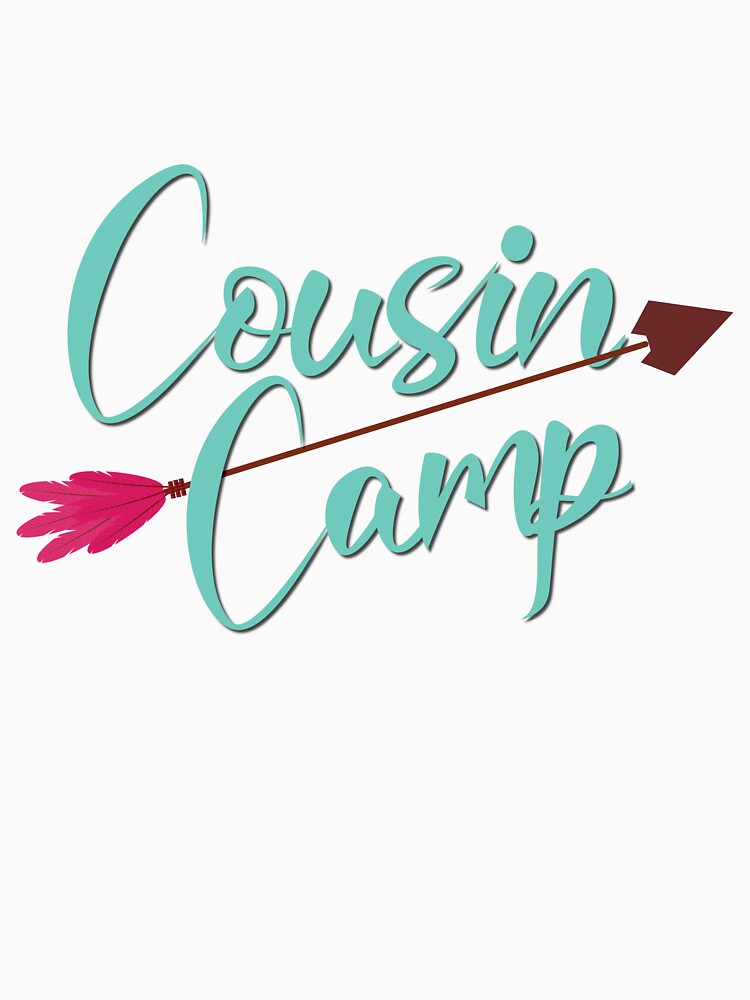 Cousin Camp Typography T-Shirt – Matching Family Reunion Design by PixelWaveBD