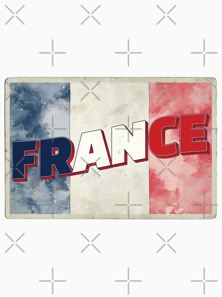 France Vintage style retro souvenir by DeveloperProp0