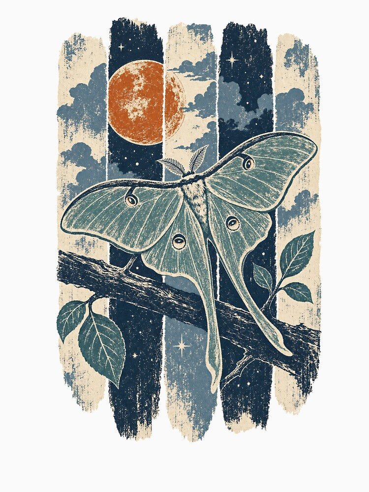 Luna Moth in the Moonlight by VisualArtsOasis
