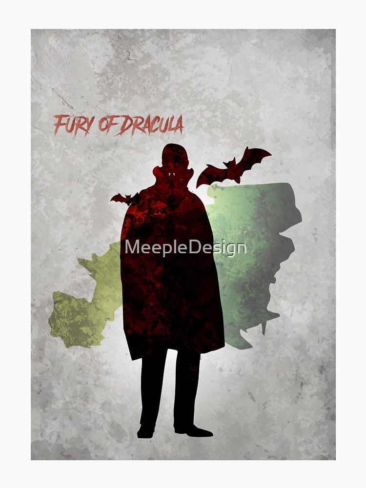Fury of Dracula - Board Games Design - Movie Poster Style - Board Game Art by MeepleDesign
