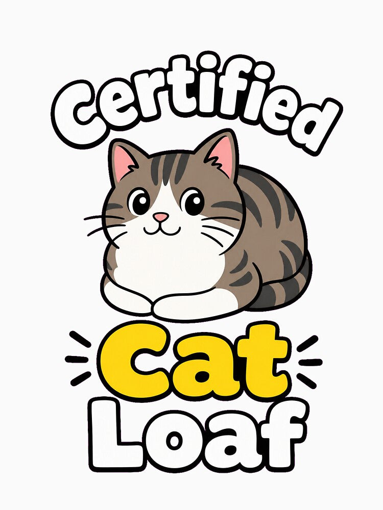 Certified Cat Loaf Funny Cat by VisualArtsOasis