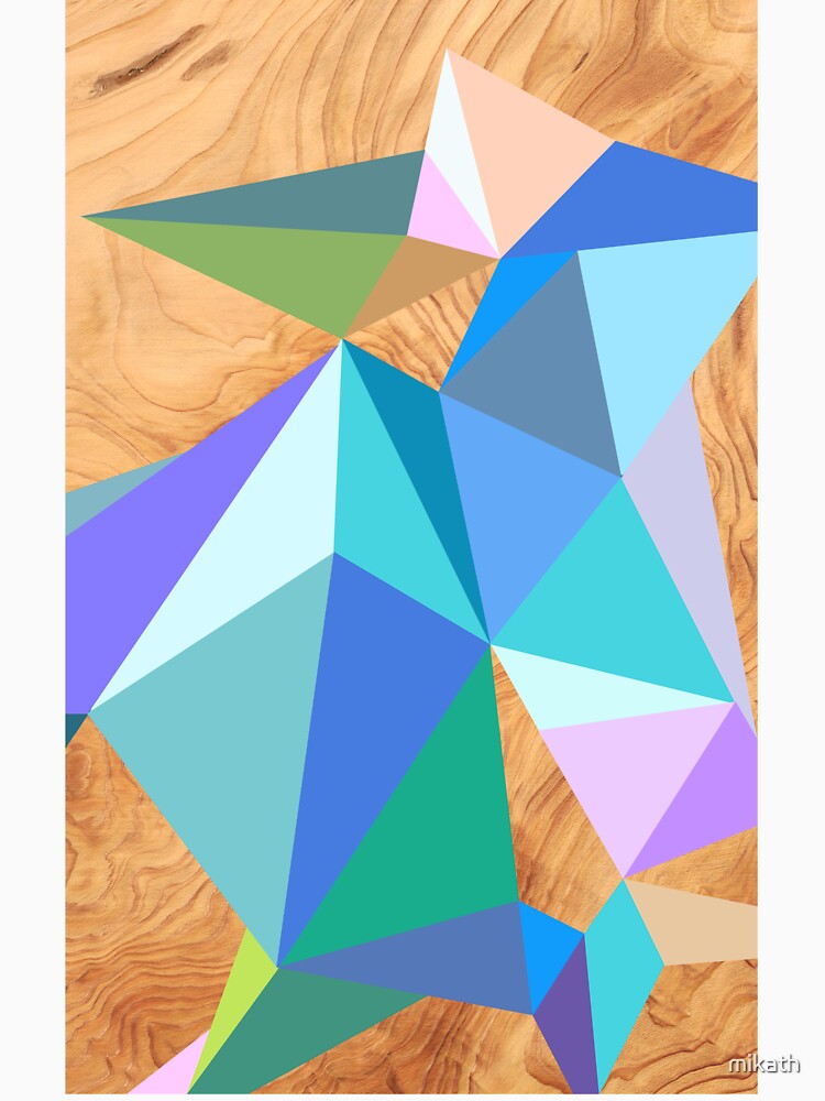 Abstract sharp colored shapes by mikath