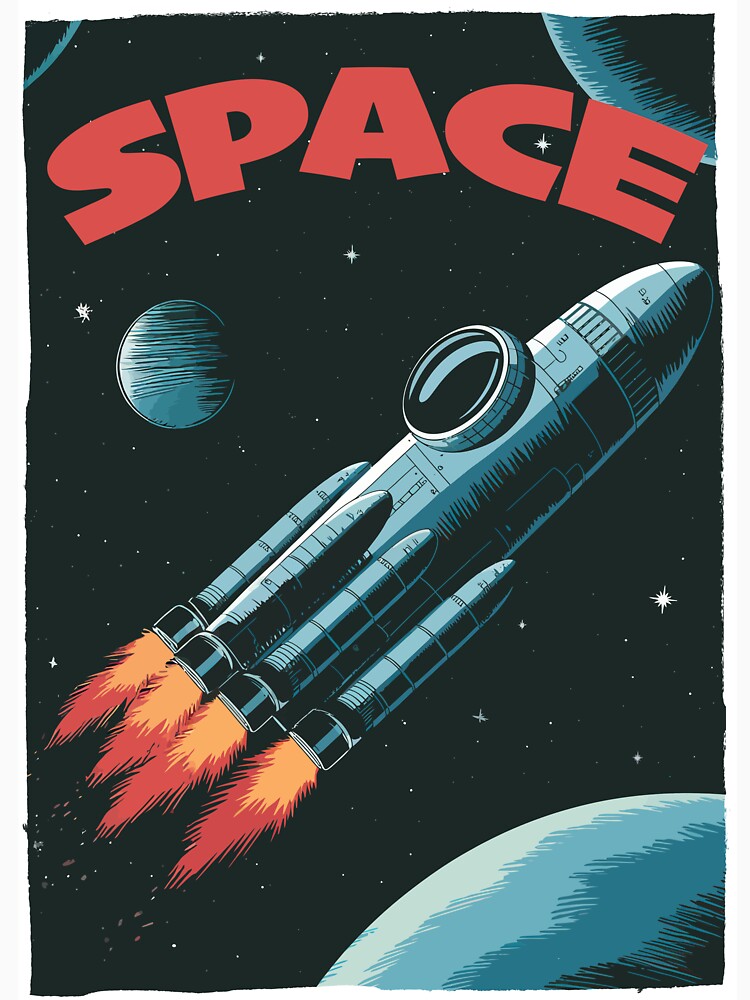 Retro Space Travel by Angry Swan Designs
