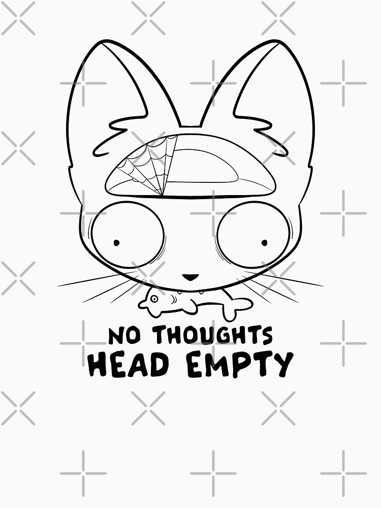 Head Empty - Black by Danni Doodles