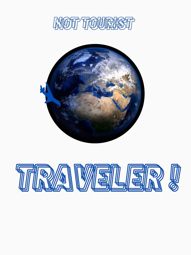 Not tourist - traveler dark blue by Soratravels