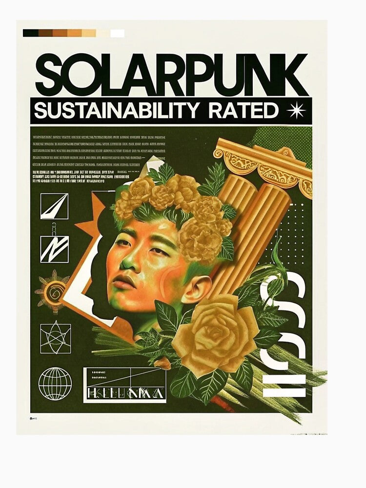 Solarpunk Poster Sustainability by Raw-Ink