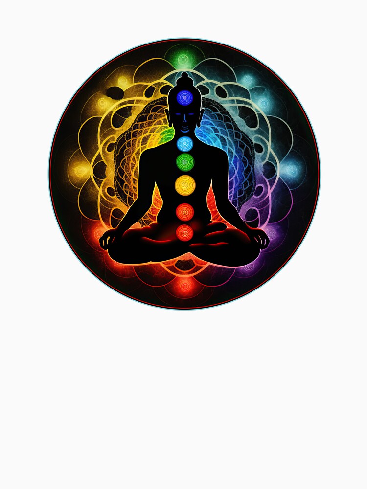 The 7 Chakras Meditator by Mindful-Designs