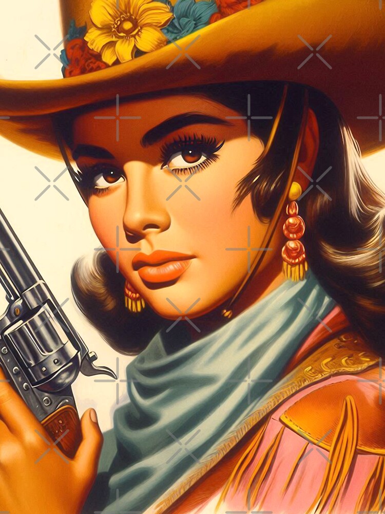 Retro Western Girl by PulpVintage