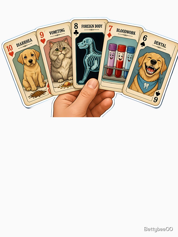 The Daily Cases – Funny Veterinary Playing Cards for Vets by Bettybee00