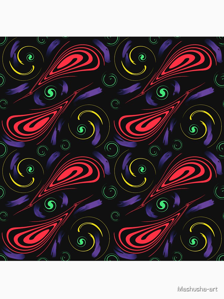 Futuristic pattern with abstract shapes by Mashusha-art