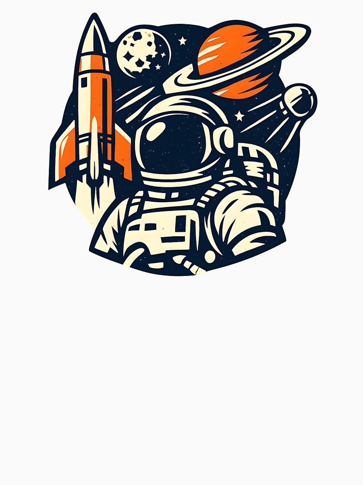 Vintage Space Exploration – Retro Cosmic Adventure Logo by Dax Studio