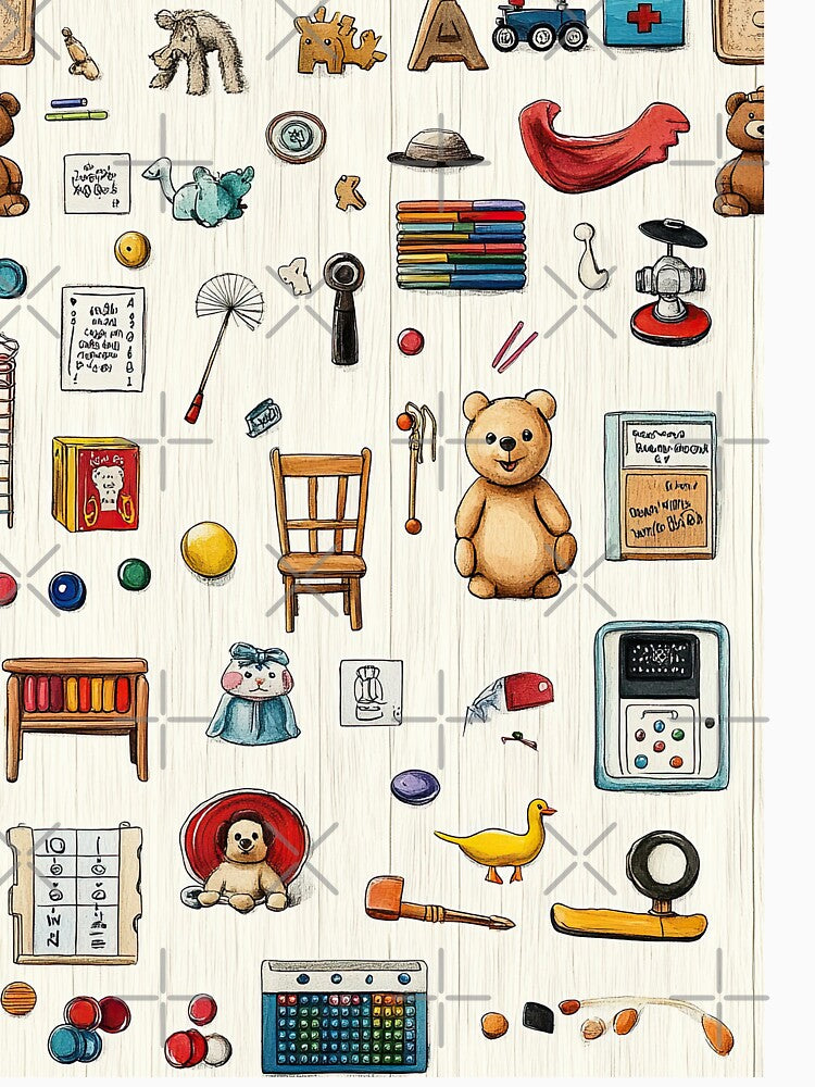 Light Wooden Floor Scene Featuring Childhood Relics by Piotrek0001