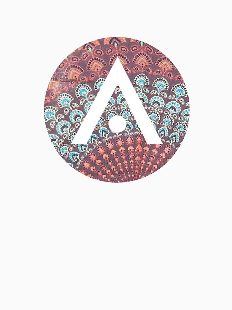 Red and Blue Boho Aveda Logo by Dalaura