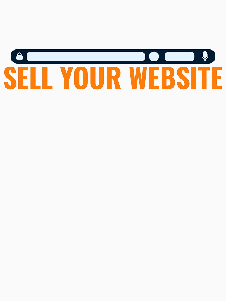 Sell Your Website Browser Search Bar Sticker Tech Humor by PixelWaveBD
