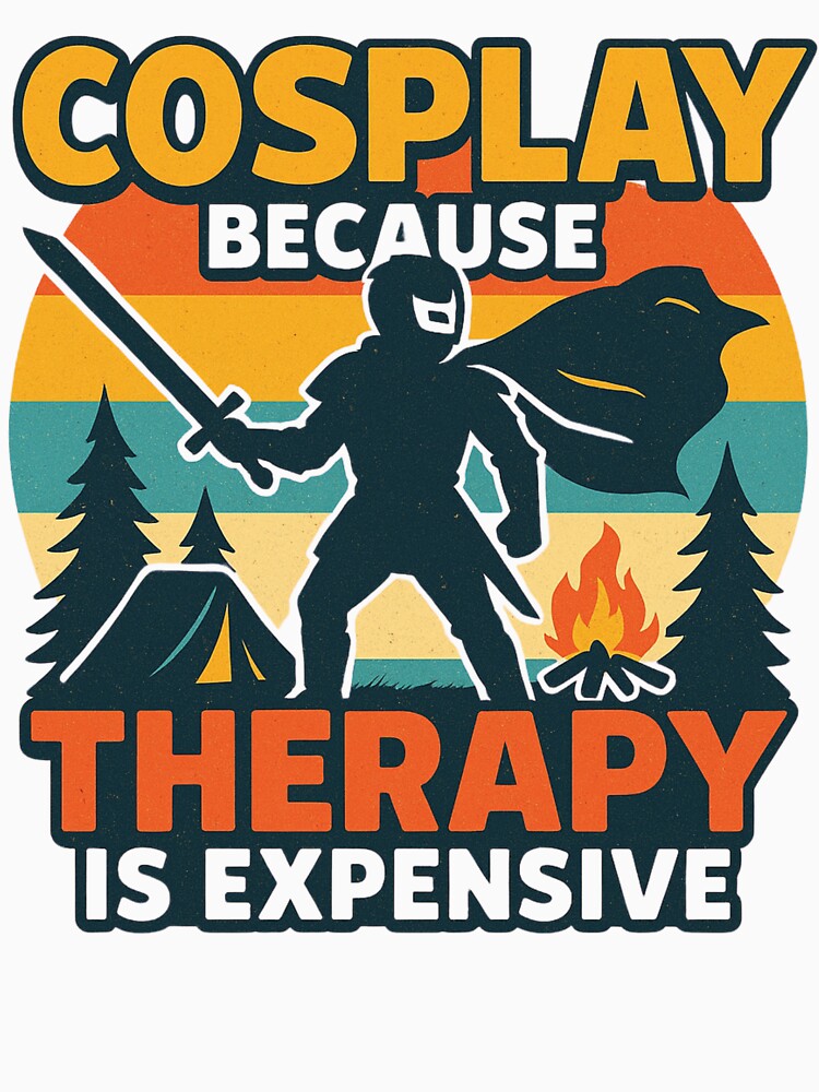 Cosplay Because Therapy Is Expensive – Retro Comic Style by Meandmyshop