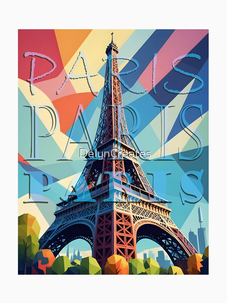 Eiffel Tower Paris Poster by DelynCreates