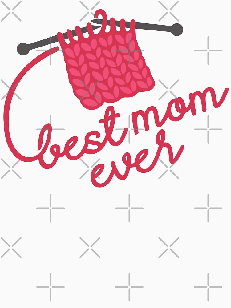 Best Knitting Mom Ever 2026 – Cute Yarn & Needles Design for Crochet & Knitting Lovers Gift by artworkathome