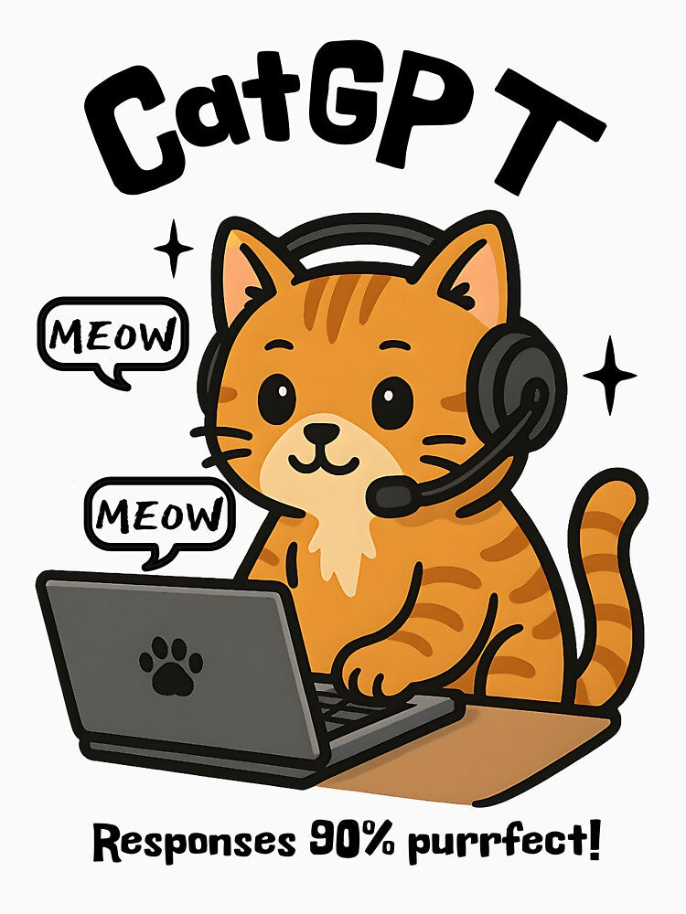 CatGPT – Funny Cat AI Meme for Developers & Pet Tech Lovers by Honominu