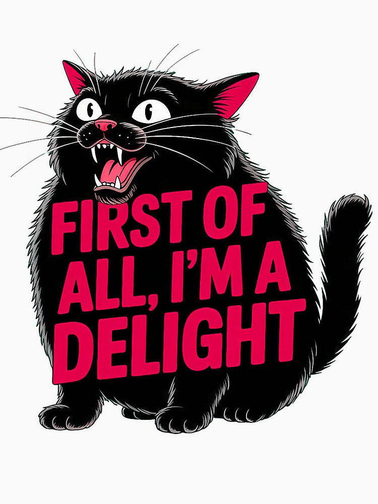 First of All I'm a Delight Roaring Black cat by LucasGarrett