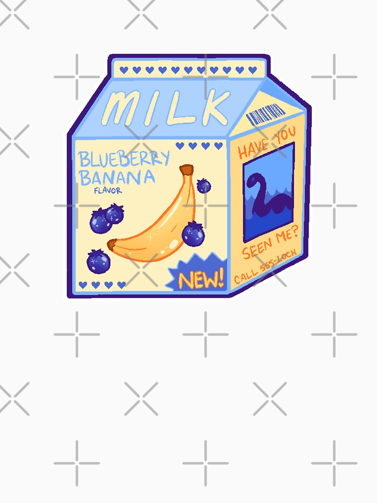 blueberry banana milk carton by peachberrymilk