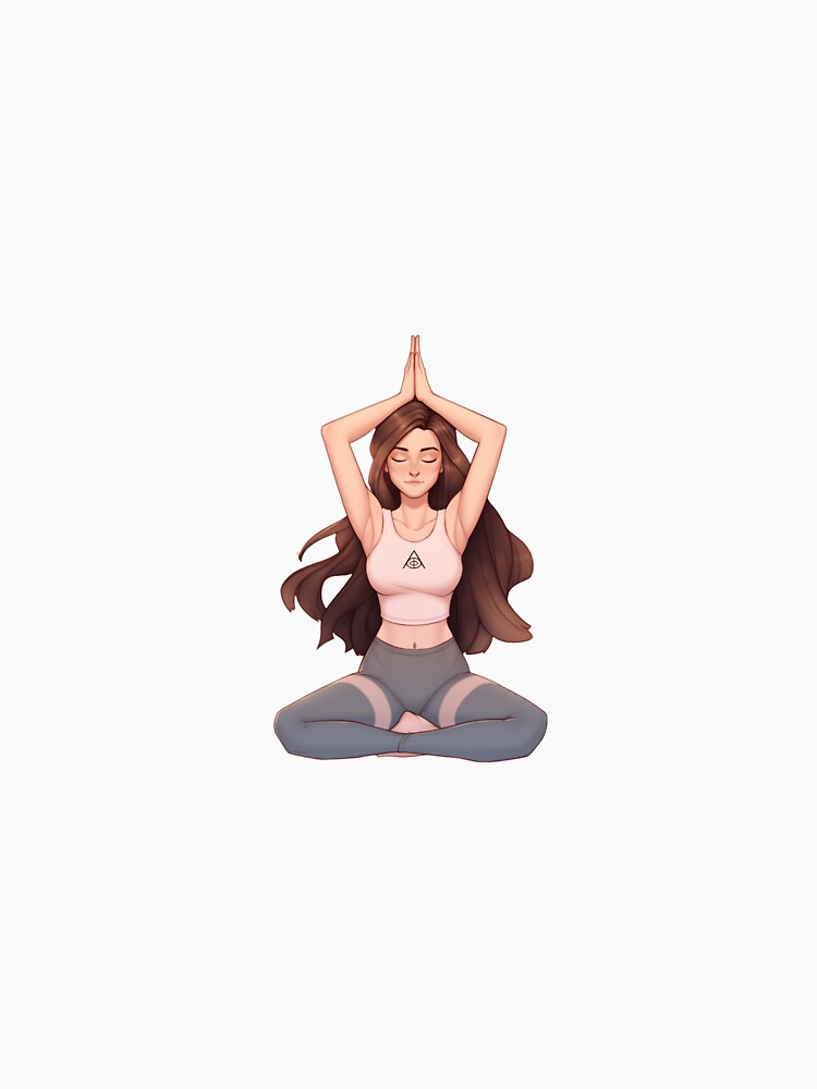 Yoga pose t-shirt by TeeJoyful