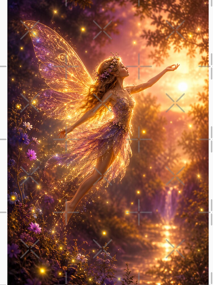 Enchanted Fairy at Golden Twilight by Kimberly Palmer