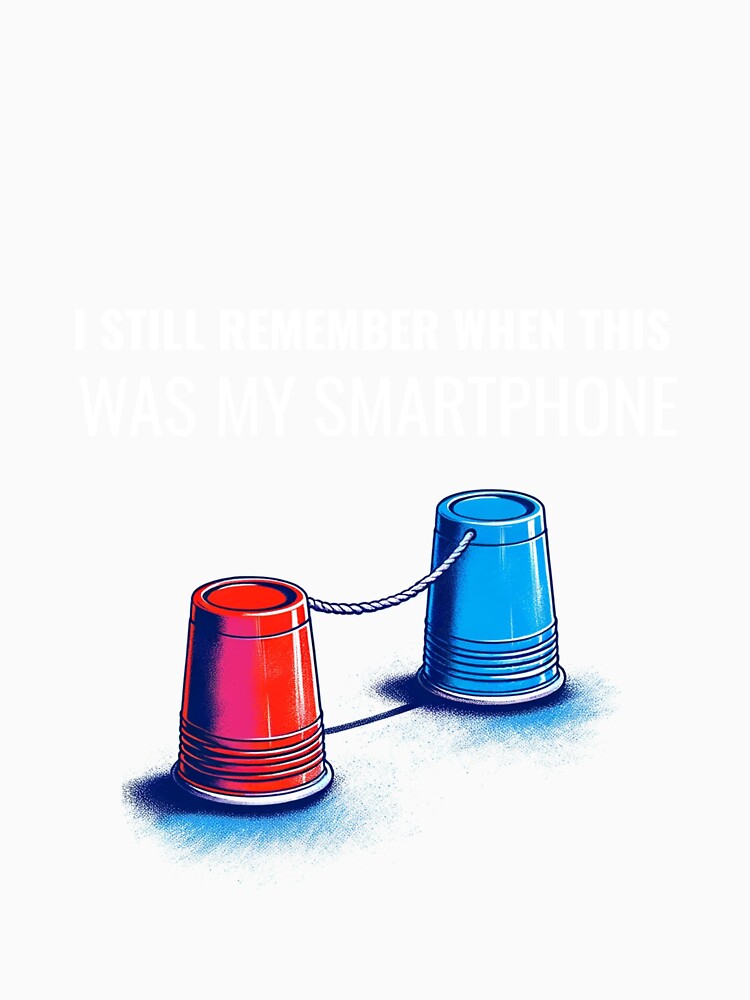 Childhood Memory Communicator Nostalgic Retro Cup and String by jonrdesign