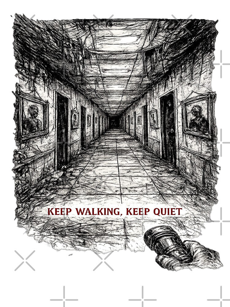 Liminal Hallway Analog Ink Art by CLOUTKULT