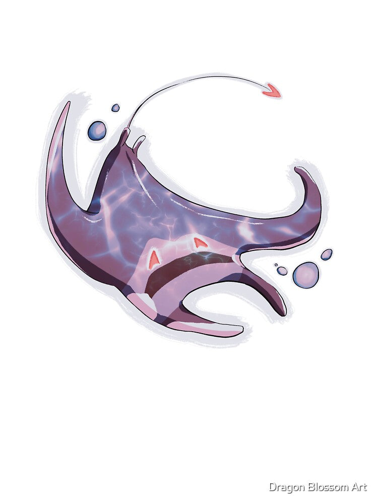 Japanese Devilray (Endangered Species) (horns ver.) [NO TEXT] by Dragon Blossom Art