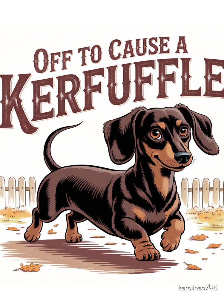 Off to Cause A Kerfluffle Dachshund by karolinao746
