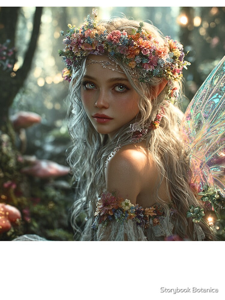 Enchanted Flower Crown Forest Fairy by Storybook Botanica