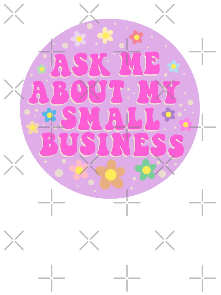 Hot pink ask me about my small business design by Bizzybuys1