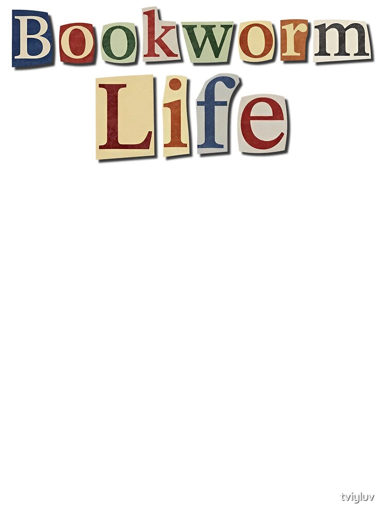 Bookworm Life – Collage Typography Sticker by tviyluv