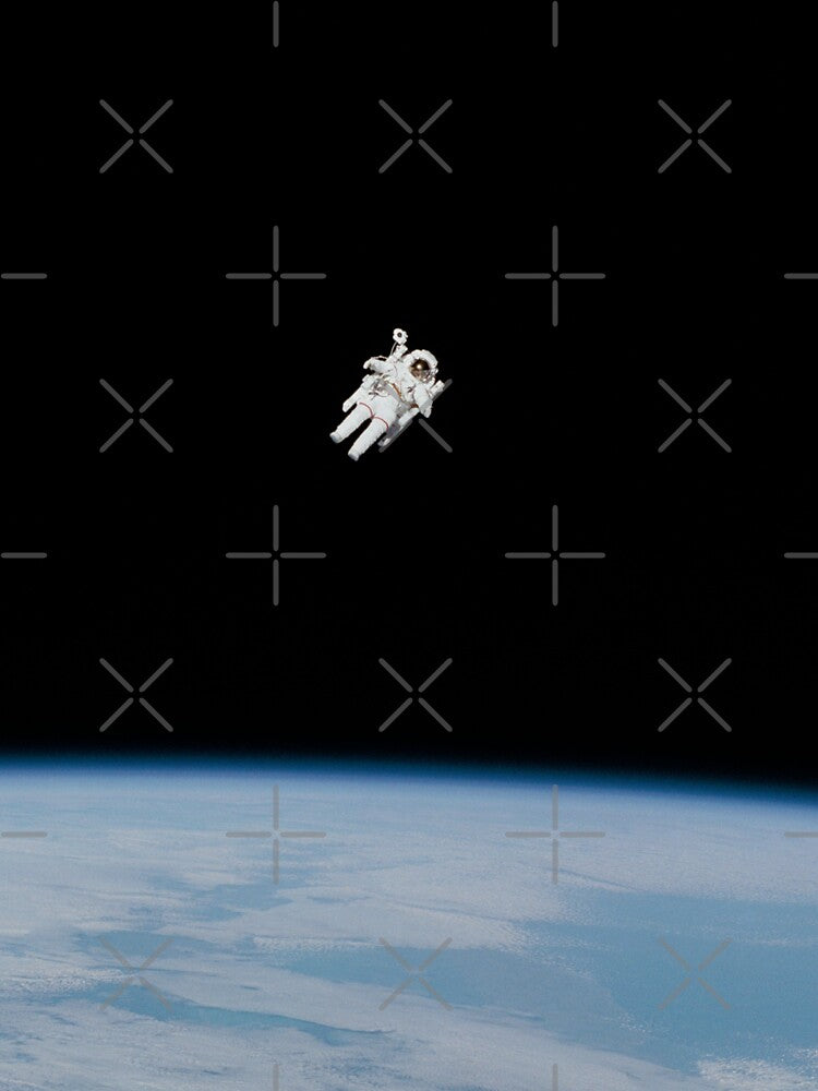 Lovely astronaut flowing in the space by DelightfulArts