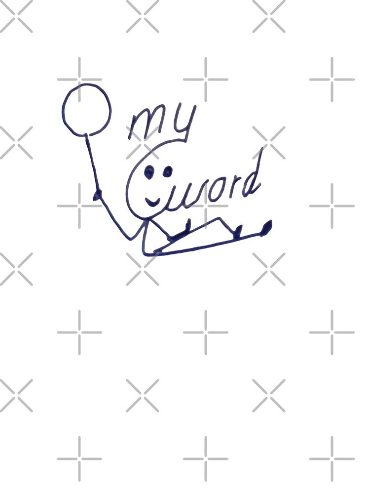 My World - Minimalist Hand Drawn Art by SahmatArt