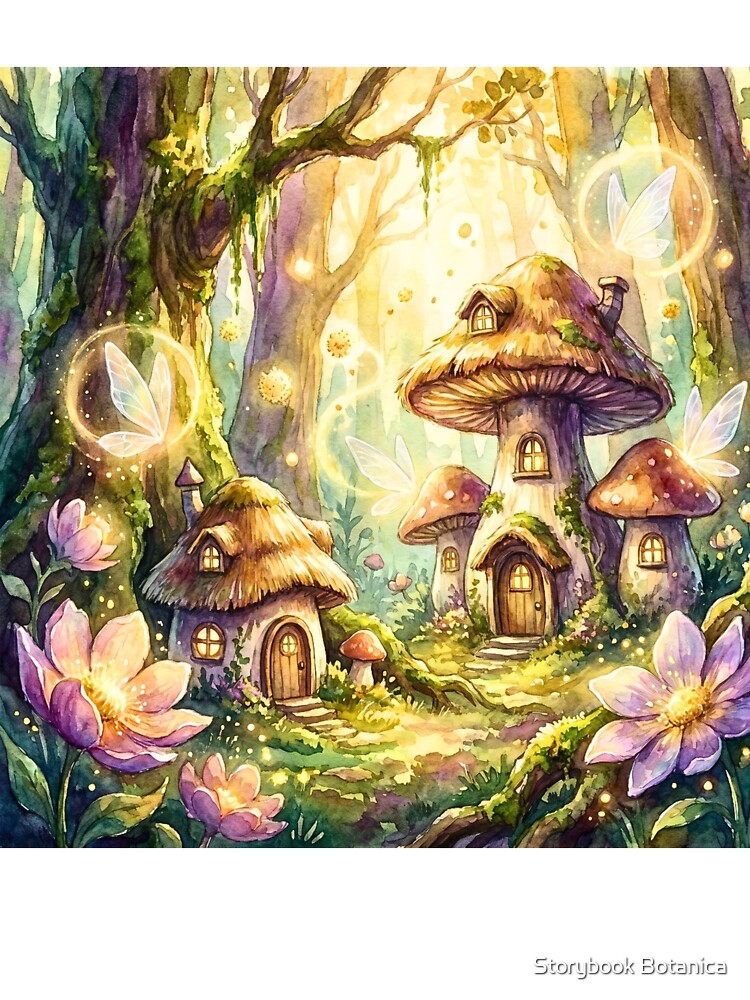 Enchanted Mushroom Cottage Fairy Forest by Storybook Botanica