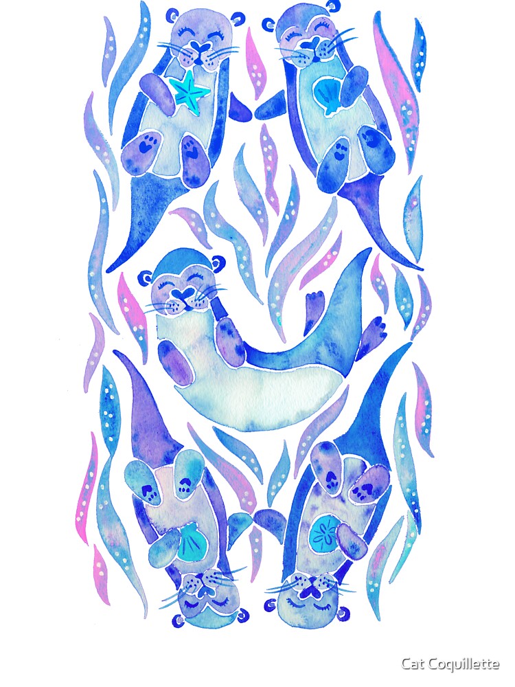 Five Otters – Periwinkle by Cat Coquillette