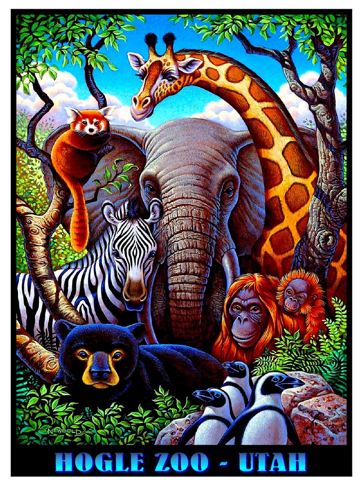 HOGLE ZOO, UTAH; Vintage Advertising Print by posterbobs