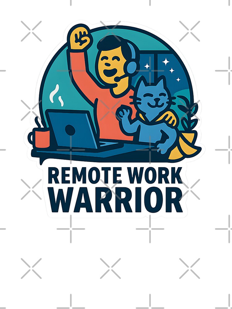 Remote Work Warrior – Home Office Hero by StickyGuys
