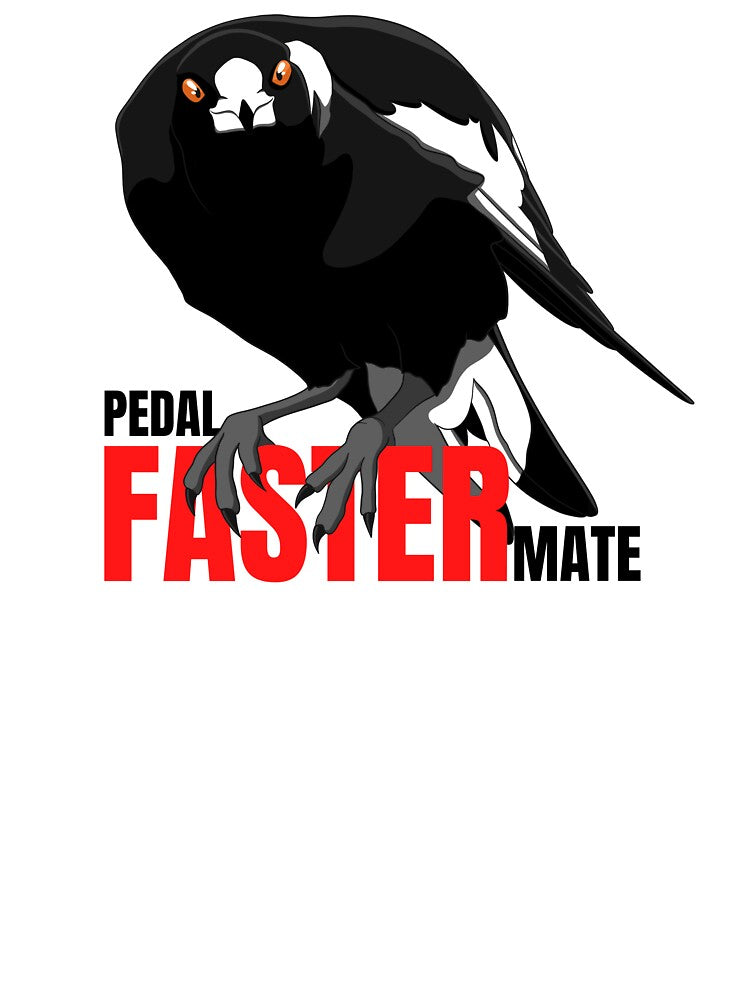 Pedal faster mate, magpie swooping season by aussiemaggieluv
