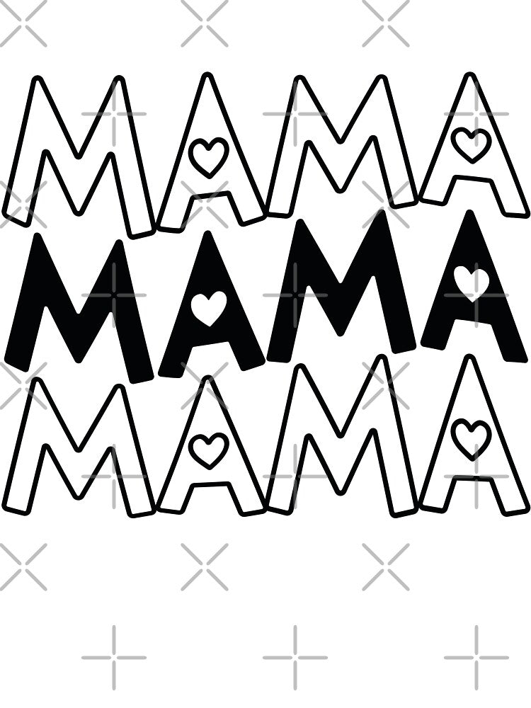Mama Mama Mama - Mom Quotes Retro Vintage Aesthetic Cute Motherhood Mother Day Gift by FuzionRaptor