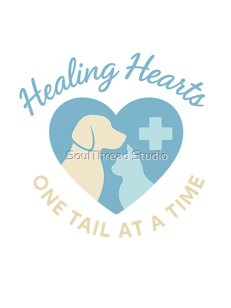 Healing Hearts One Tail at a Time – Veterinary Love & Pet Care Design for Animal Lovers by SoulThread Studio