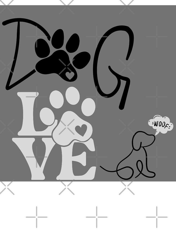 Charming Dog Lover Art: Paws, Hearts, and a Woof that Speaks Volumes by steph5477