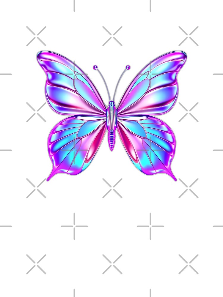 Chrome Aurora Y2K Butterfly by chaturbart